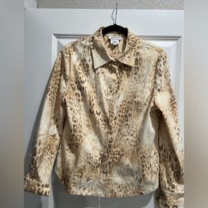St. John Leopard Print Jacket